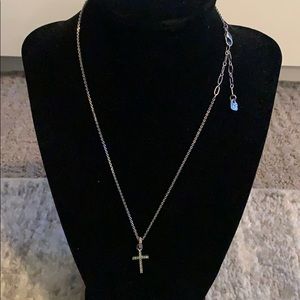 Swarovski crystal cross necklace